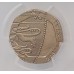 GREAT BRITAIN UK 2008 . TWENTY 20 PENCE COIN . ERROR . MULE . UNDATED